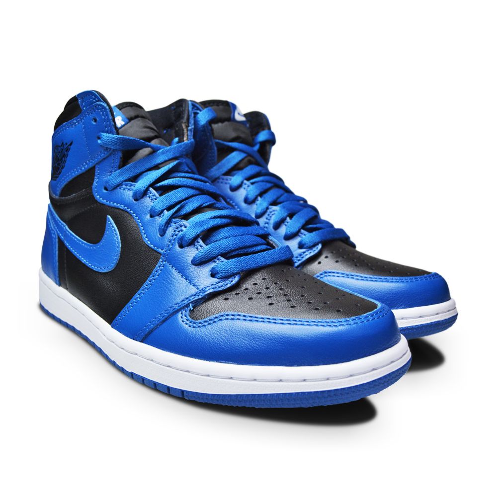 Mens Nike Air Jordan 1 Retro High OG - 555088 404 - DK Marina Blue Black White-Mens-Nike-Jordan 1 Retro-sneakers Foot World