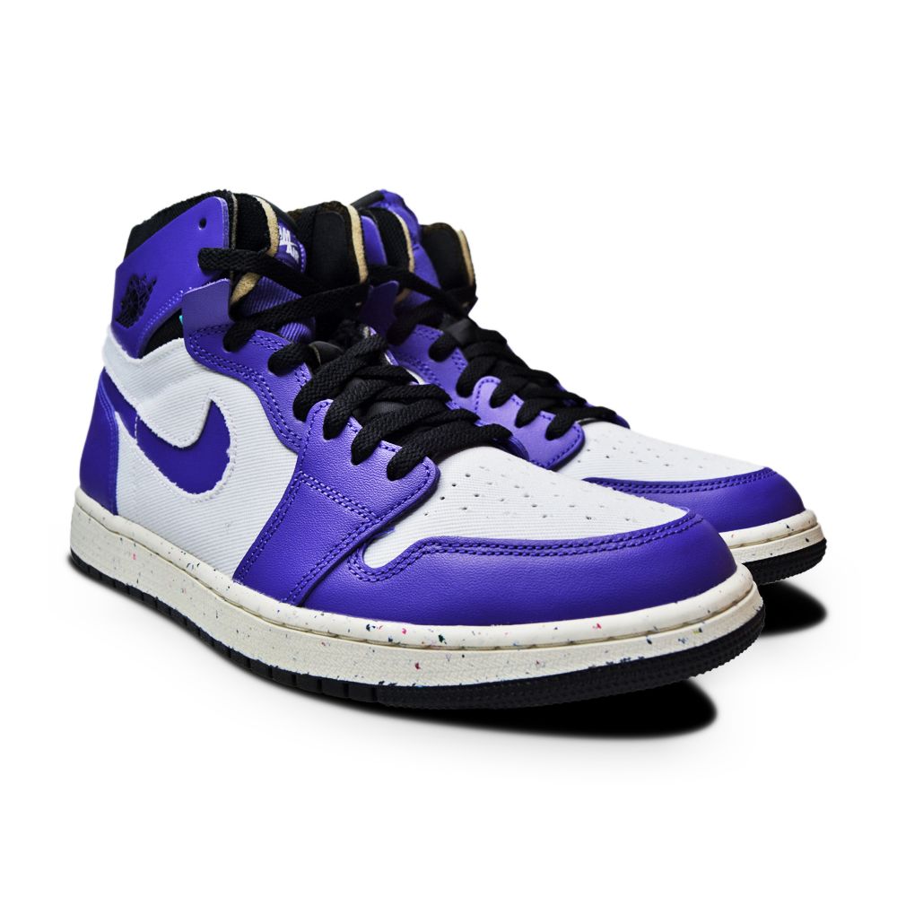 Men's Nike Air Jordan 1 Zoom Air CMFT - CT0978 501 - Dark Iris White Black Sail-Mens-Nike-Air Jordan 1 Zoom Air CMFT-sneakers Foot World