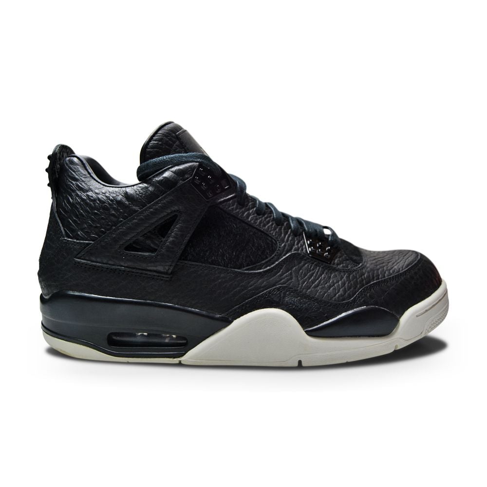 Mens Nike Air Jordan 4 Retro Premium - 819139 010 - Black Black Sail-Mens-Nike-sneakers Foot World