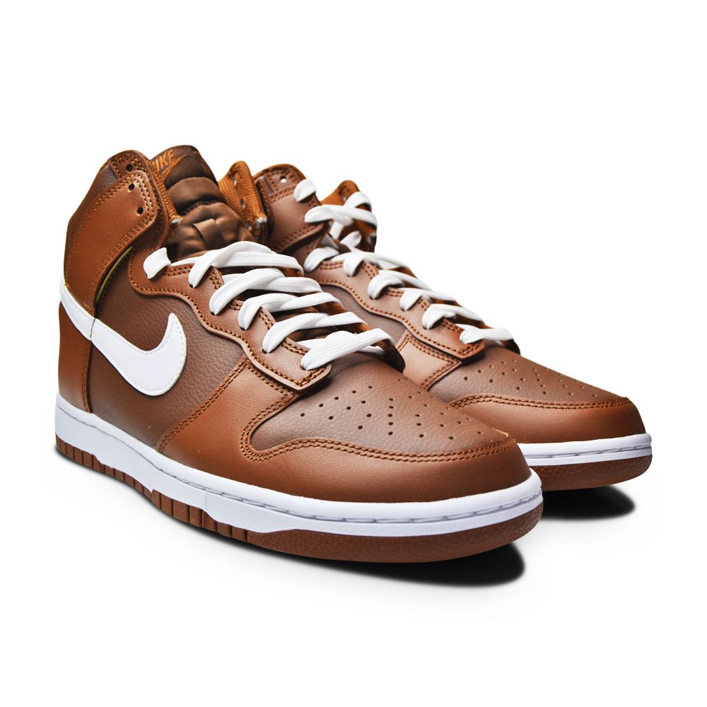 Mens Nike Dunk High Retro "Chocolate" - DJ6189 200 - Pecan White Cacao Wow Pecan-Mens-Nike-Nike Dunk High Retro-sneakers Foot World