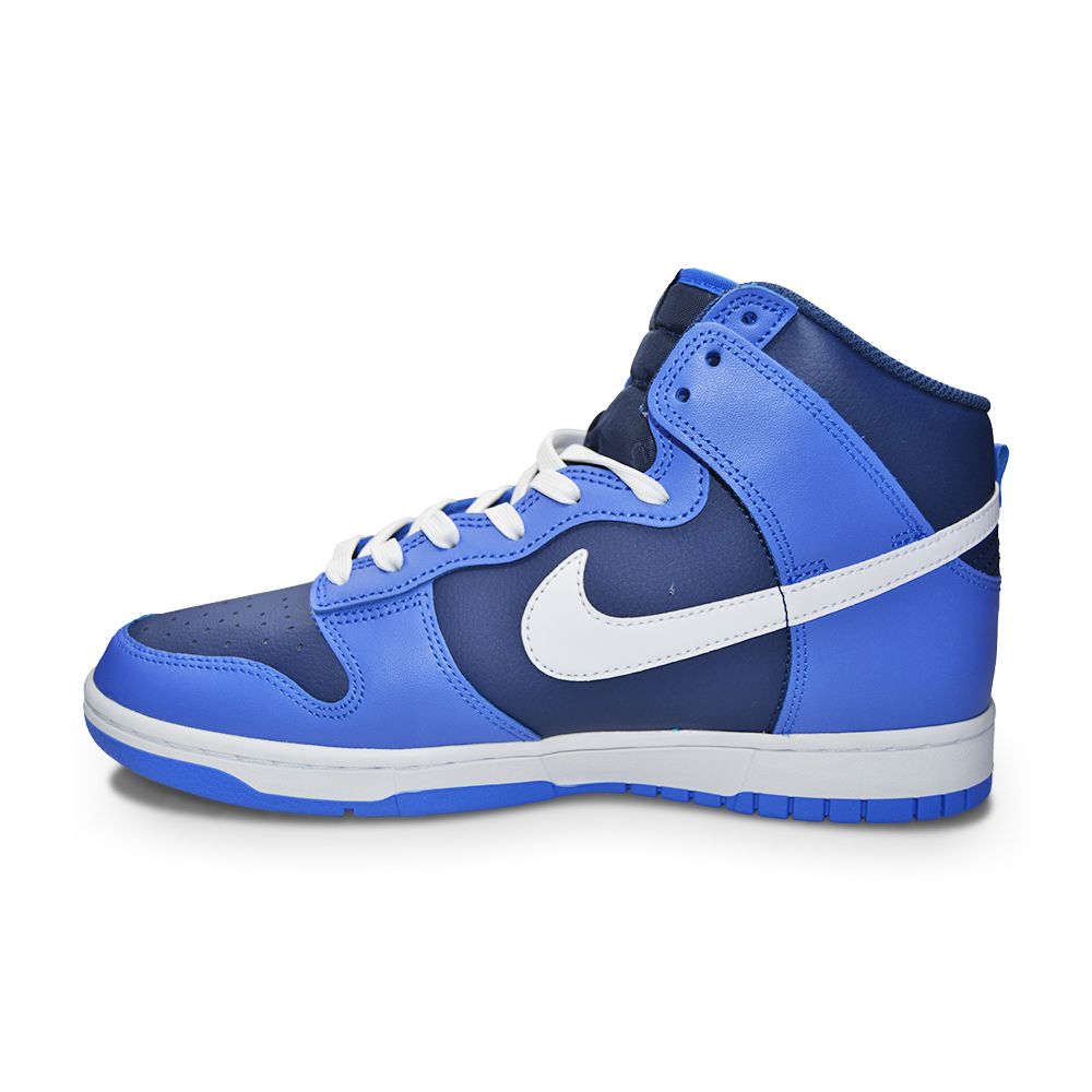 Mens Nike Dunk High Retro - DJ6189 400 - Medium Blue White-Mens-Nike-Nike Dunk High Retro-sneakers Foot World