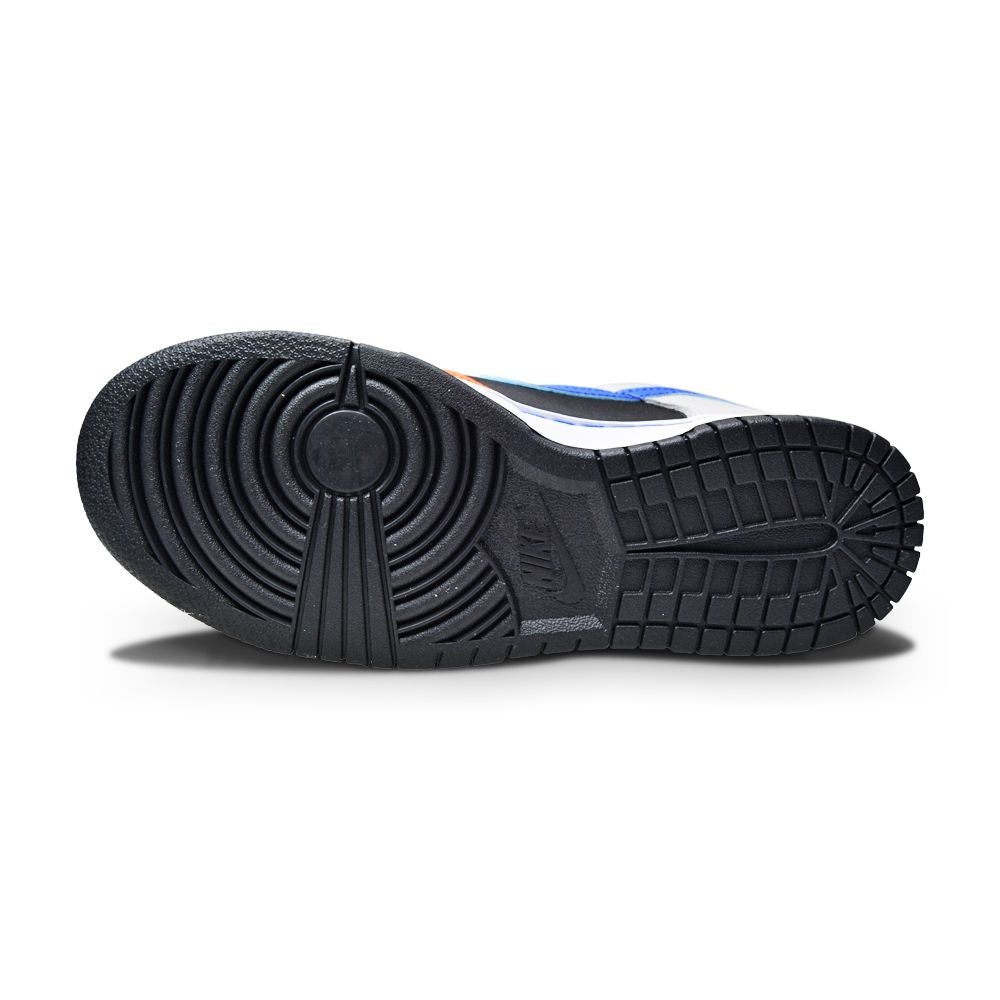 Mens Nike Dunk Low Retro EMB - DD3363 002 - Black Racer Blue Grey Fog-Mens-Nike-sneakers Foot World