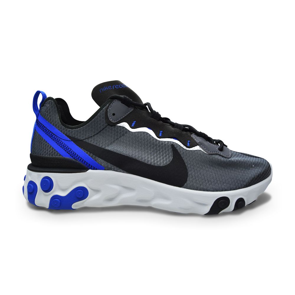 Mens Nike React Element 55 SE - CI3831 003 - Black Racer Blue-Men-Nike-Casual Trainers, Footwear, Men, Running-sneakers Foot World