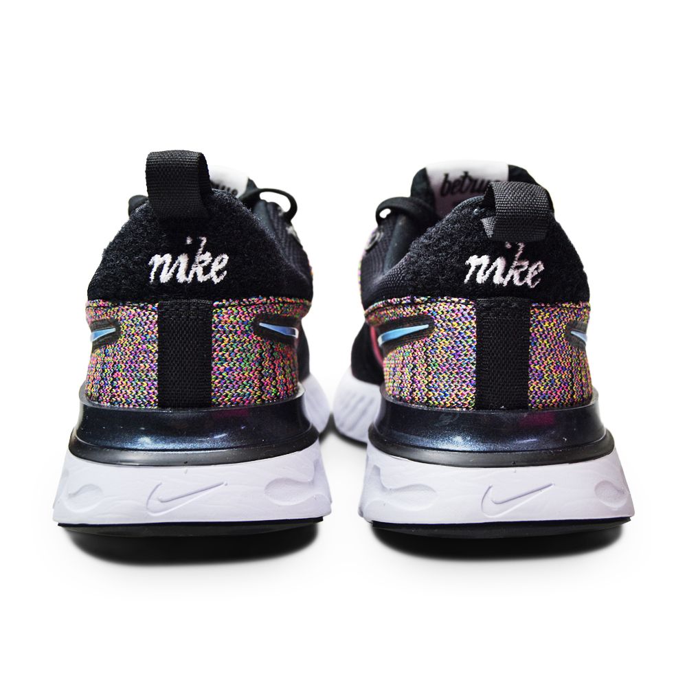 Mens Nike React Infinity Run FK 2 BT - DD6790 001 - Black Multicolor Pink Blast-Mens-Nike-React Infinity Run FK 2 BT-sneakers Foot World