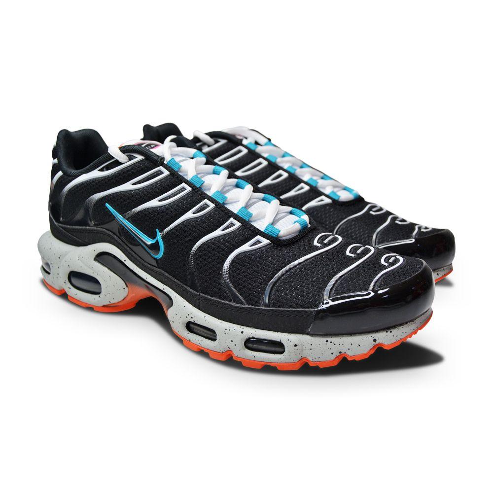 Mens Nike Tuned Air Max Plus TN CZ1651 001 Black Black Turf Orange