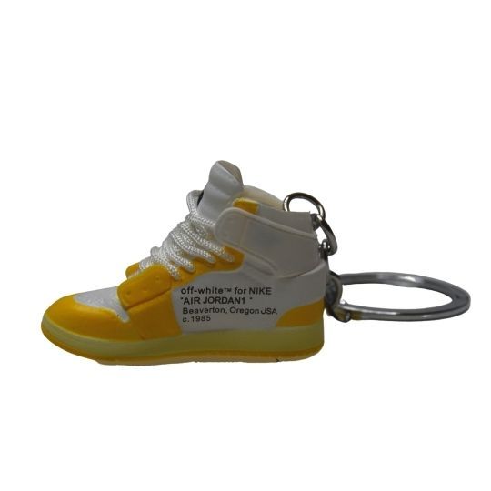 Novelty Sneaker Keyring Stocking Filler 3D Jordan 1 "Canary Yellow"-Unisex-Other-sneakers Foot World