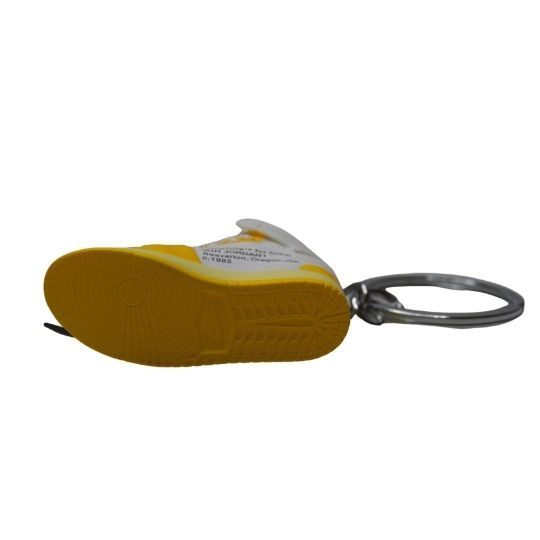 Novelty Sneaker Keyring Stocking Filler 3D Jordan 1 "Canary Yellow"-Unisex-Other-sneakers Foot World