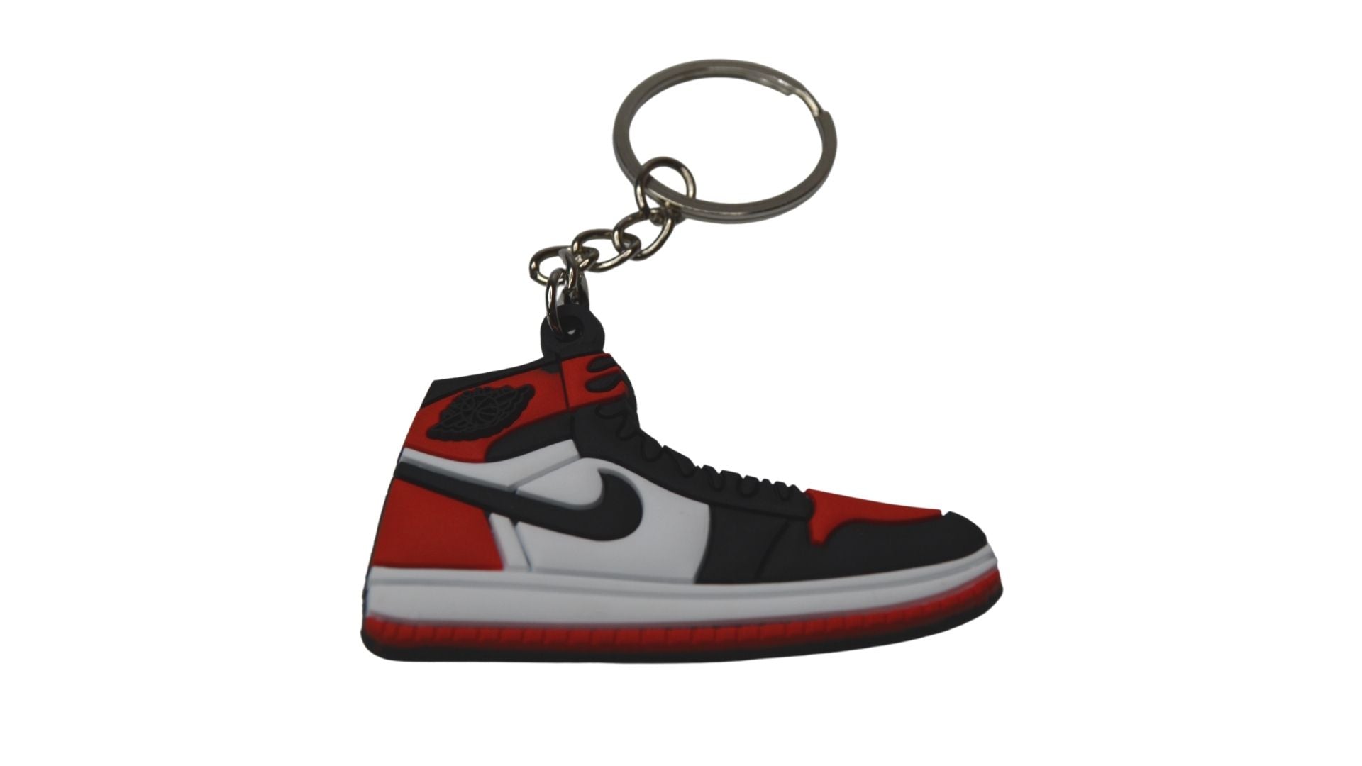 Novelty Sneaker Keyring Stocking Filler J1CWBR Jordan 1 Chicago White Black Red-Unisex-OTHER-Foot World