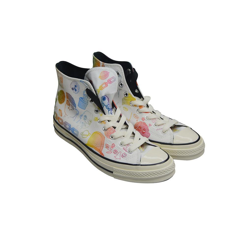 Unisex Converse Chuck Taylor 70 High x Tyler Artist - 164532C - White Black Grey-Converse, High Tops-Foot World UK
