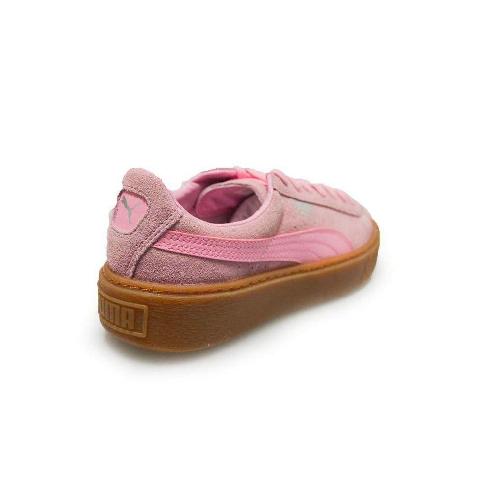 Womens Puma Suede Platform Jr 36366302 Pink Toffee Brown